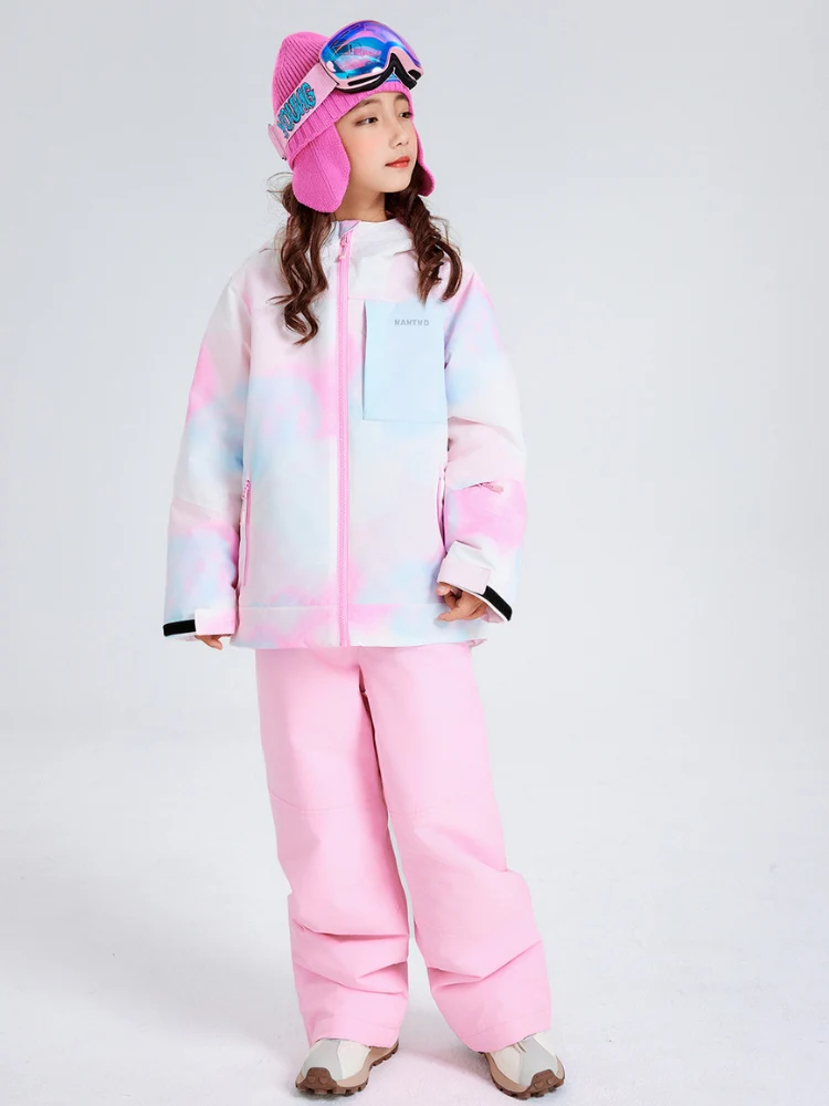 NANDN Kids Candy Color Gradient Snow Suits - Image 11