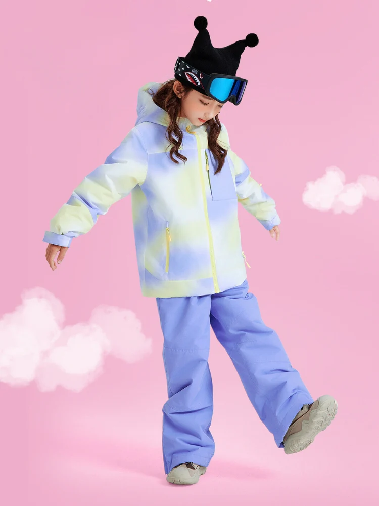 NANDN Kids Candy Color Gradient Snow Suits - Image 13