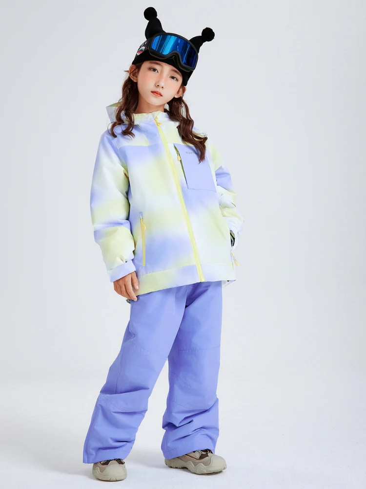NANDN Kids Candy Color Gradient Snow Suits - Image 14
