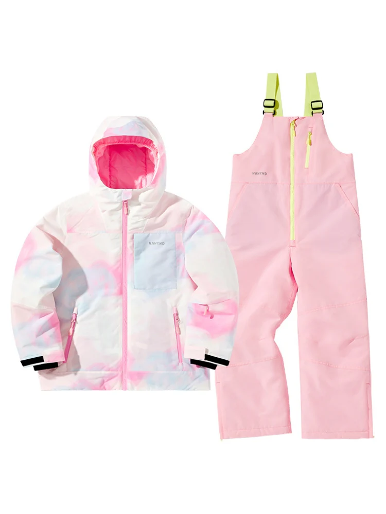 NANDN Kids Candy Color Gradient Snow Suits - Image 15