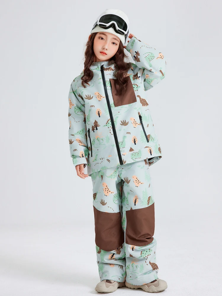 NANDN Kids Candy Color Gradient Snow Suits - Image 5