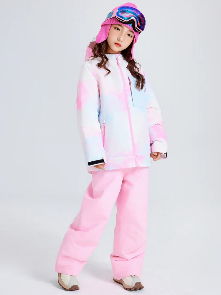 NANDN Kids Candy Color Gradient Snow Suits - Image 8