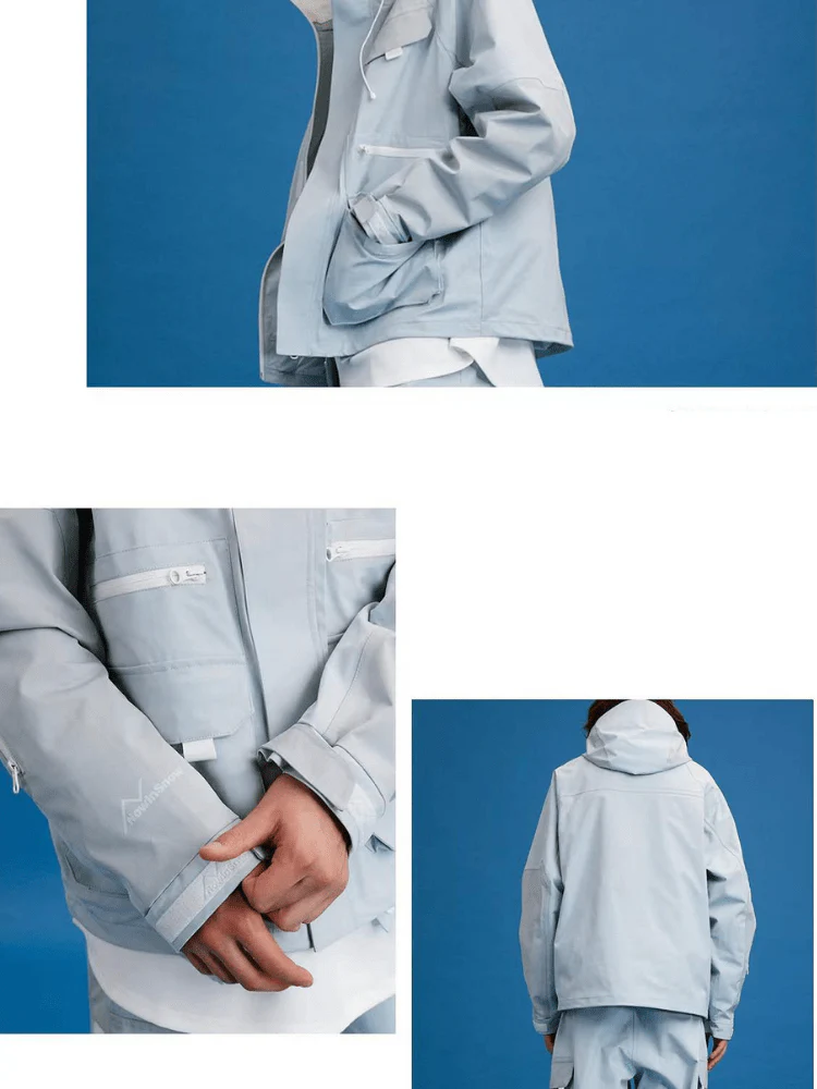 NIS Eco Creator Blue Ski Jacket - Unisex - Image 5